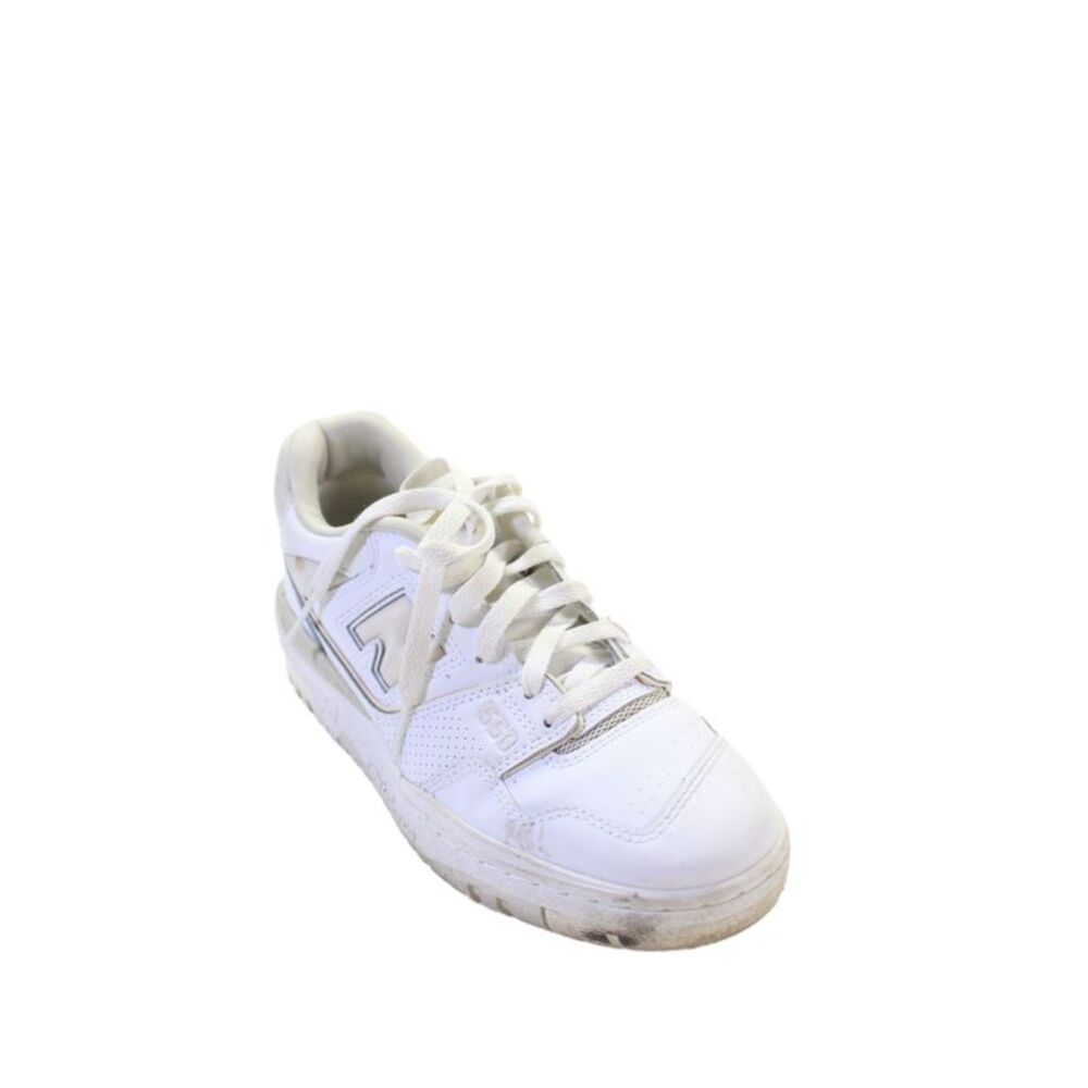New Balance Women's Leather 550 Lace-Up Trainer Sneakers White Size 6.5